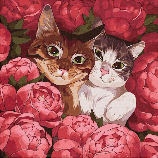 Ideyka Fluffy Friends Painting by Numbers Kit
